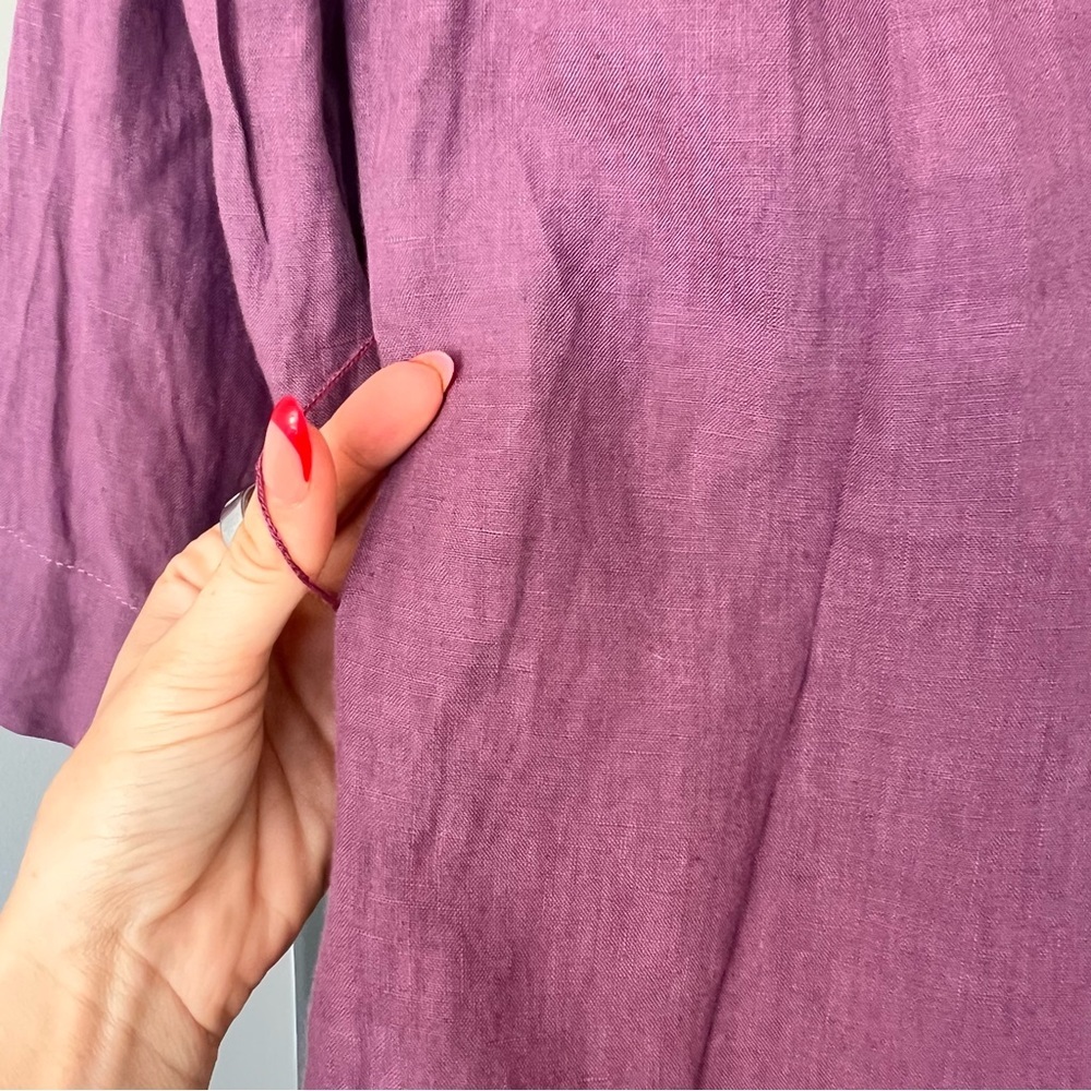 Max Mara Weekend Leisure Linen Shirt Dress- 12 - Picture 9 of 11